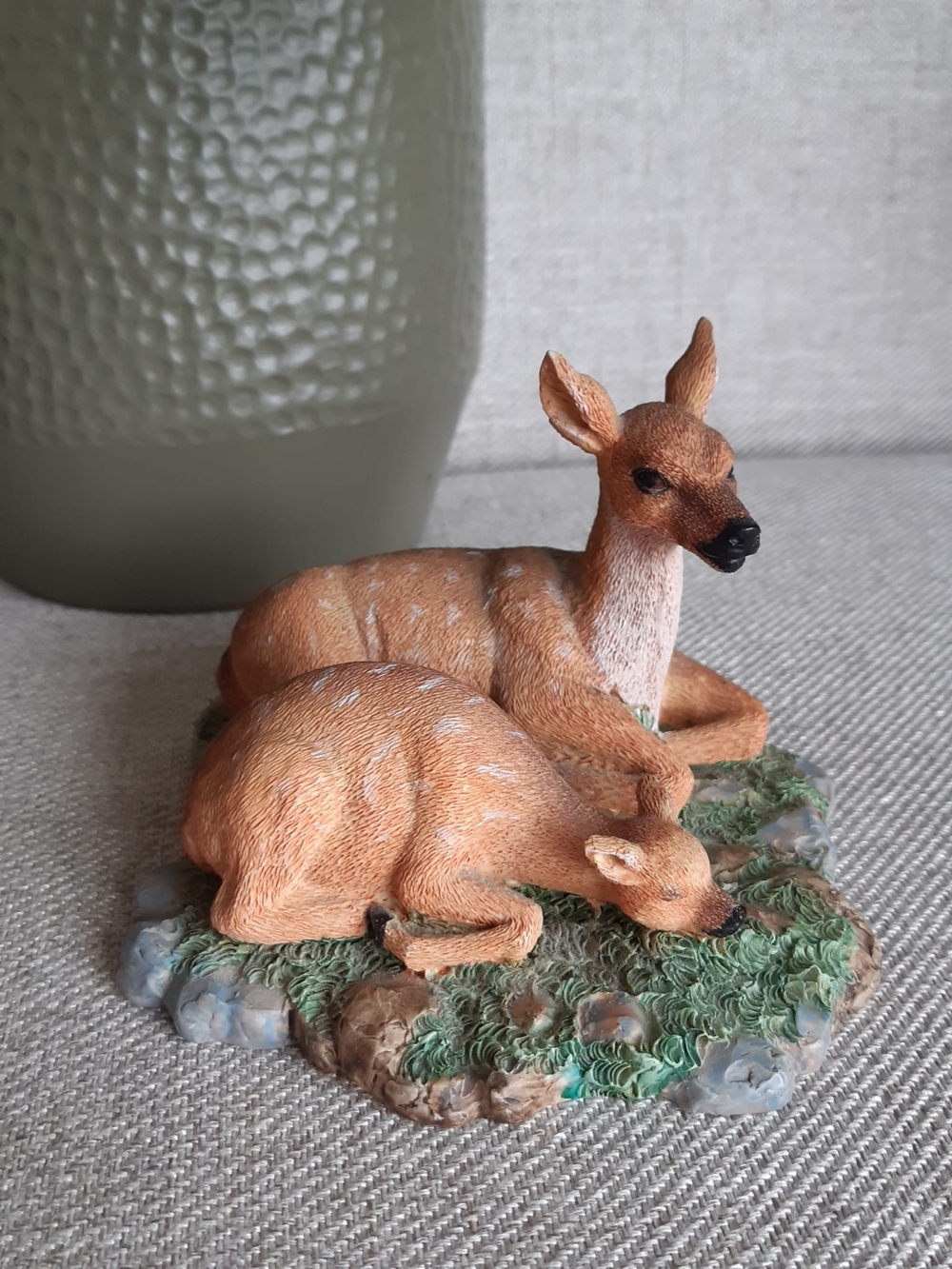 Hand-Painted Deer Figurine